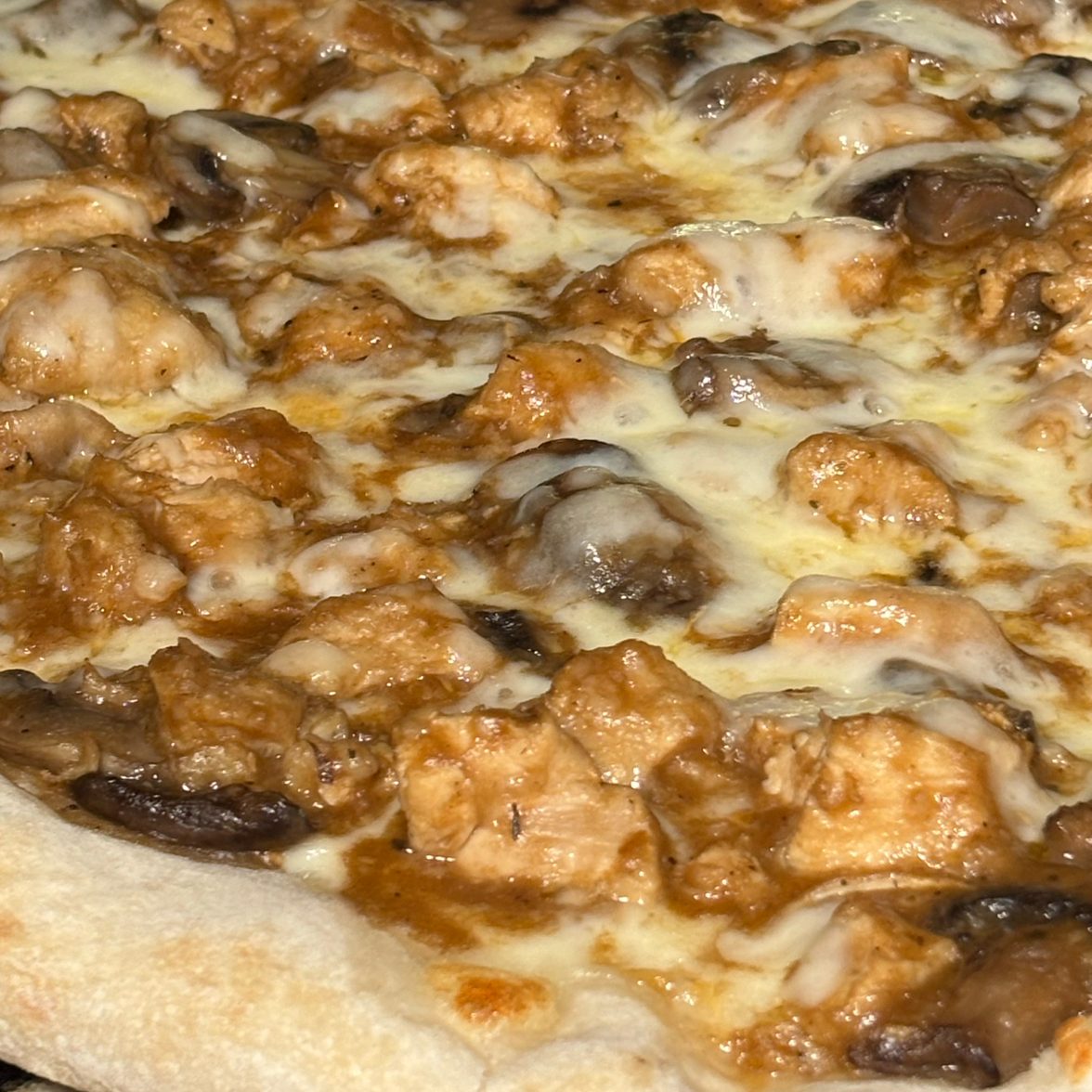 Chicken Marsala Pizza.
