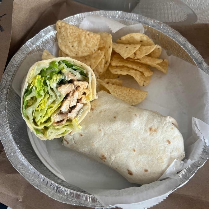 Chicken Caesar Wrap.